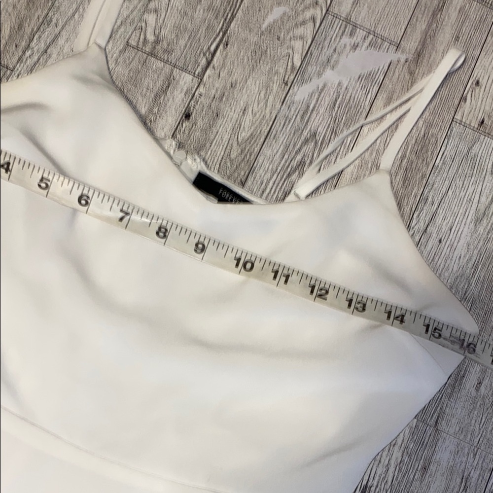 Forever 21 White Mini Dress Size Small - Picture 4 of 8